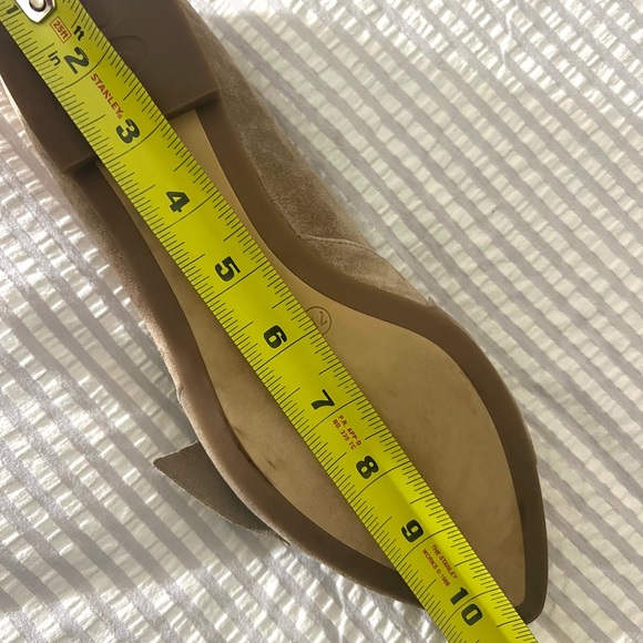 Rare* PAUL GREEN Nova Flat Antelope Suede size 10 • tan bow tie flat pointed toe - Picture 13 of 14